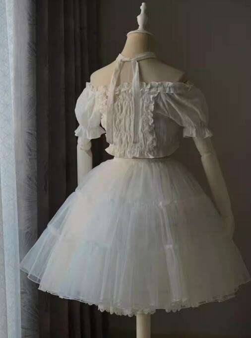 Smoothy Clouds Whale Prints Lolita Jumper Dress Set
