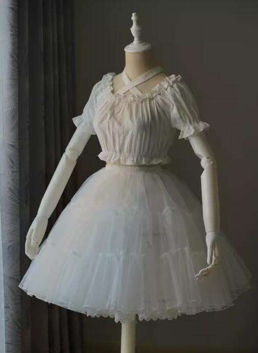 Smoothy Clouds Whale Prints Lolita Jumper Dress Set
