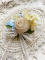 Beige Flower Brooch
