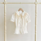 Withpuji Peter Pan Collar Summer Lolita Blouse