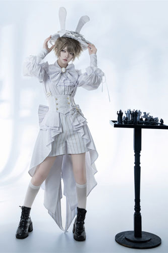 Princess Chronicles Rabbit Theatre White Ouji Lolita Set