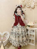 Withpuji Dots Yarn Ruffled Collar Summer Vest