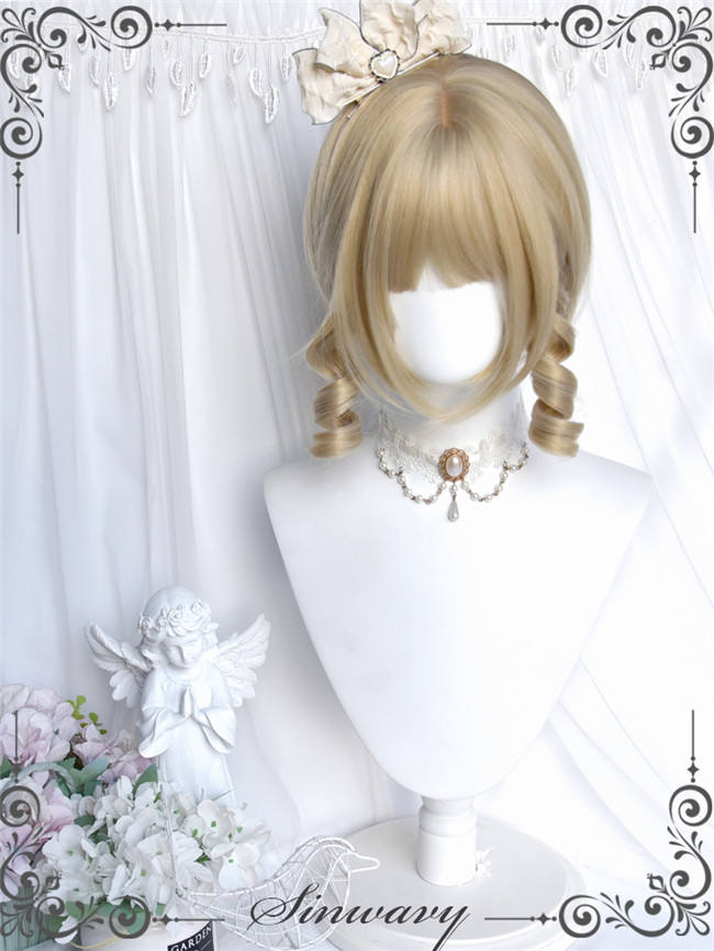 Fabletown Retro Roman Curly Ponytail Lolita Wigs