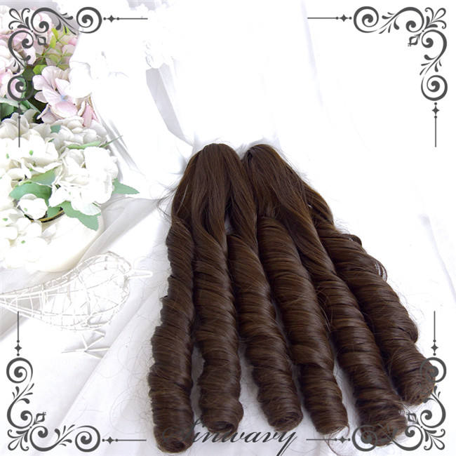 Fabletown Retro Roman Curly Ponytail Lolita Wigs