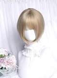 Squid Ball Blonde Bobo Wigs and Flower Shaped Ponytail