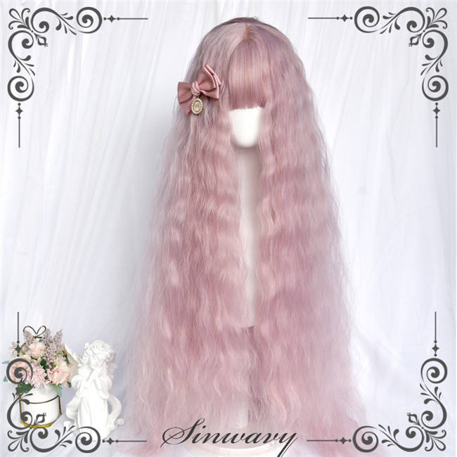 Waltz Sweet Pink Long Wavy Lolita Wigs