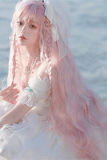 Waltz Sweet Pink Long Wavy Lolita Wigs