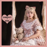 Waltz Sweet Pink Long Wavy Lolita Wigs