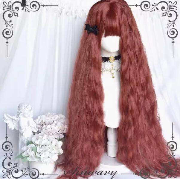 Waltz Sweet Pink Long Wavy Lolita Wigs