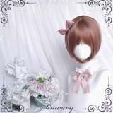 Squid Ball Blonde Bobo Wigs and Flower Shaped Ponytail