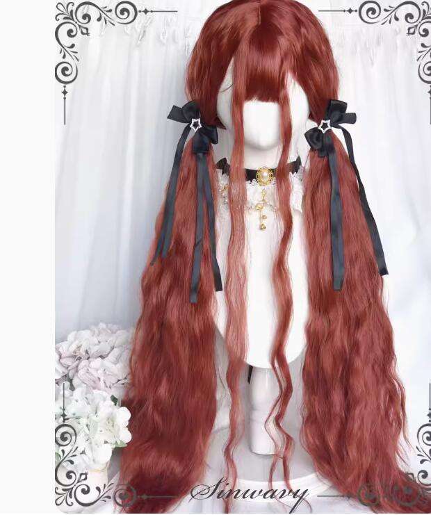 Waltz Sweet Pink Long Wavy Lolita Wigs