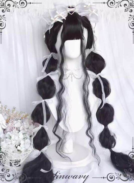 Waltz Sweet Pink Long Wavy Lolita Wigs