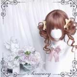 Squid Ball Blonde Bobo Wigs and Flower Shaped Ponytail