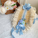 Withpuji Flower Language Lace Bow Straw Hat