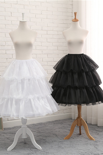 Diamond Tulle Fishbone Lolita Petticoat Adjustable Length and Shape