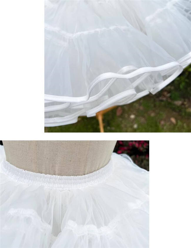25cm/30cm Super Puffy Organza Lolita Petticoat