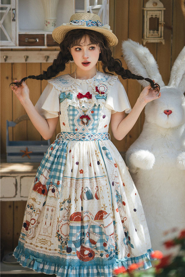 Miss Point Tea Party Daily Wear Lolita Jumper Dress -My Lolita Dress