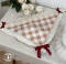Red Brown Gingham Triangle Scarf