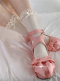 White Cotton Sweet Lolita Short Socks