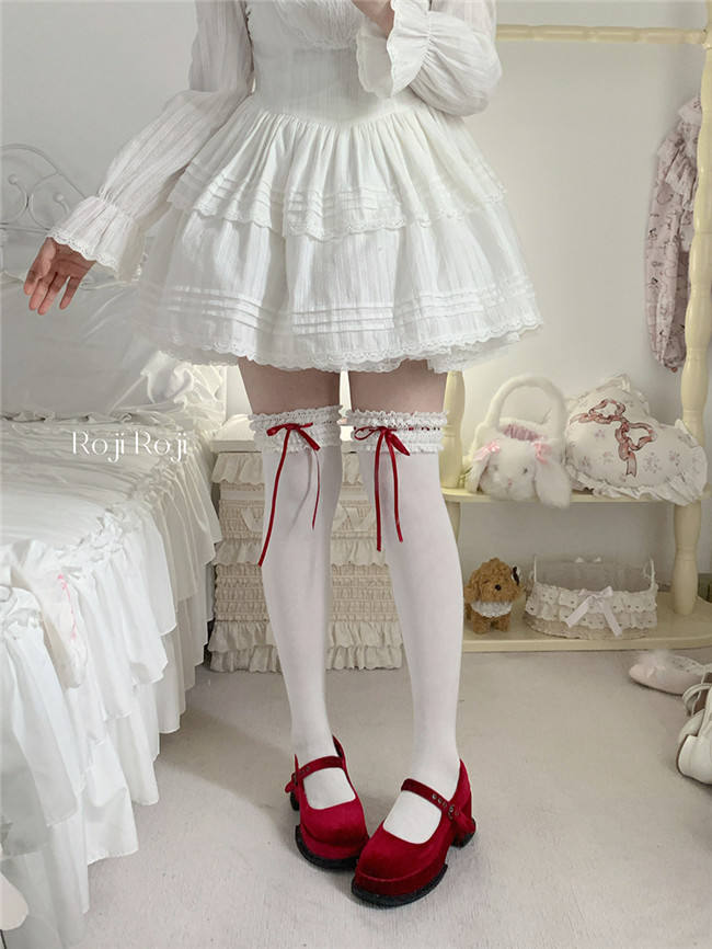 Lace Trim Cotton Sweet Lolita Socks