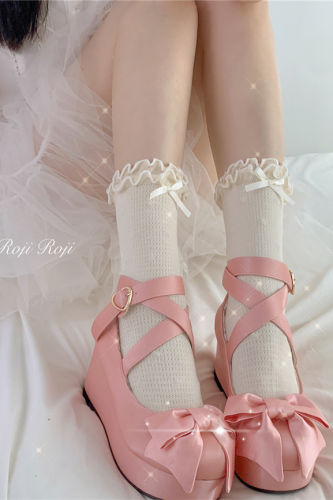 White Cotton Sweet Lolita Short Socks