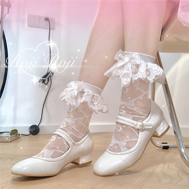 Glass Silk Sweet Lolita Short Socks