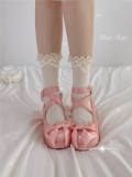 White Cotton Sweet Lolita Short Socks