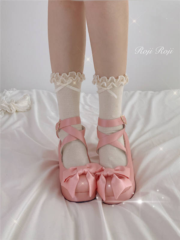 White Cotton Sweet Lolita Short Socks