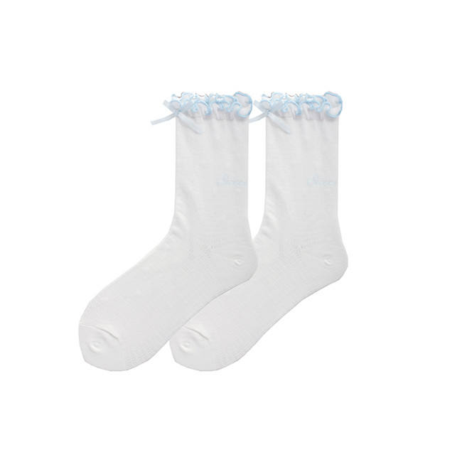 White Cotton Sweet Lolita Short Socks