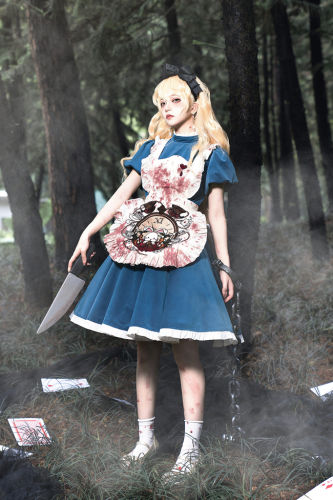 Your Highness Alice the Black Fairy Tale Lolita Dress and Apron