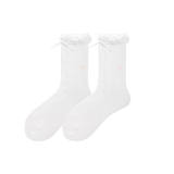 White Cotton Sweet Lolita Short Socks