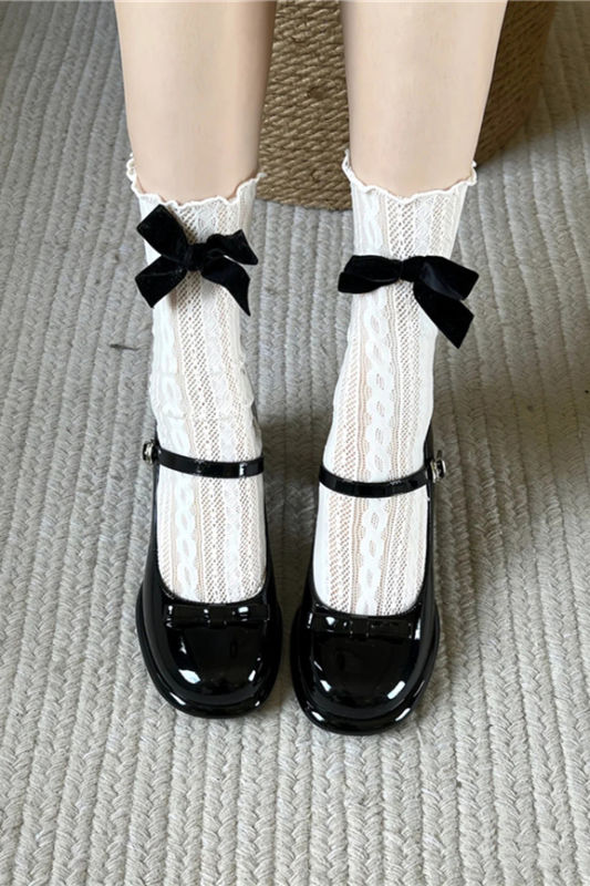 Lace Bow Summer Lolita Socks