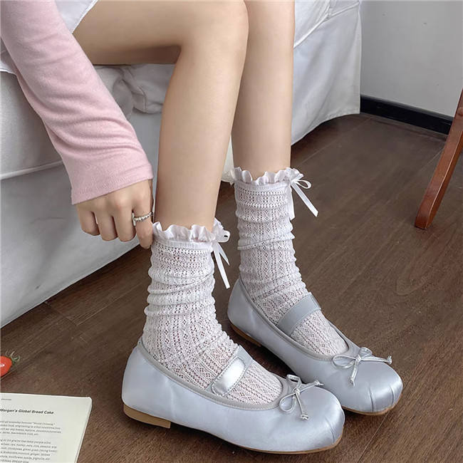Lace Bow Summer Lolita Socks