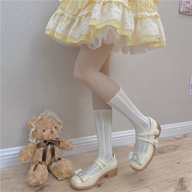 Lace Bow Summer Lolita Socks