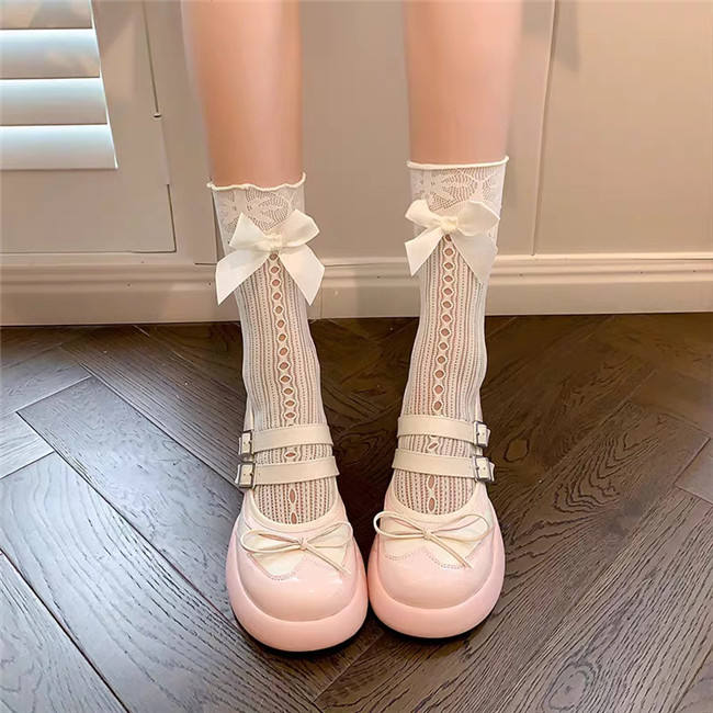 Lace Bow Summer Lolita Socks