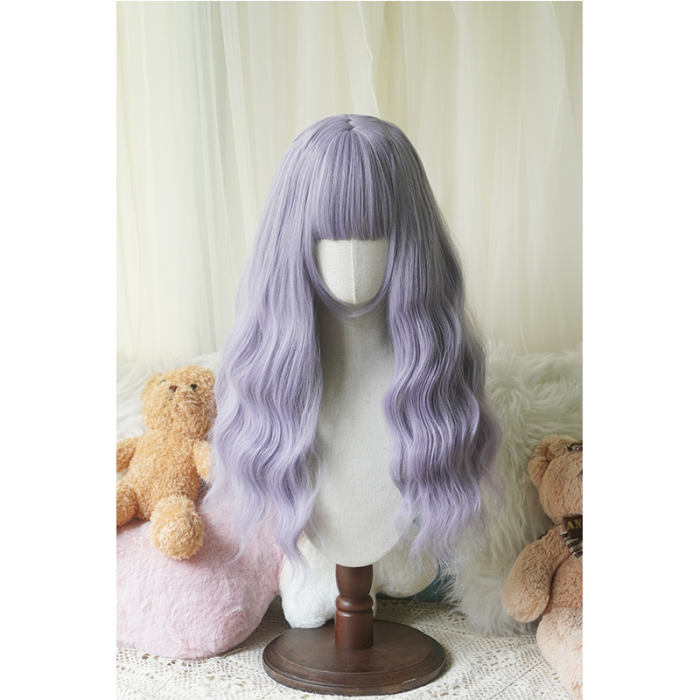 Yuchashui Water Ripple Long Curly Wigs 60cm