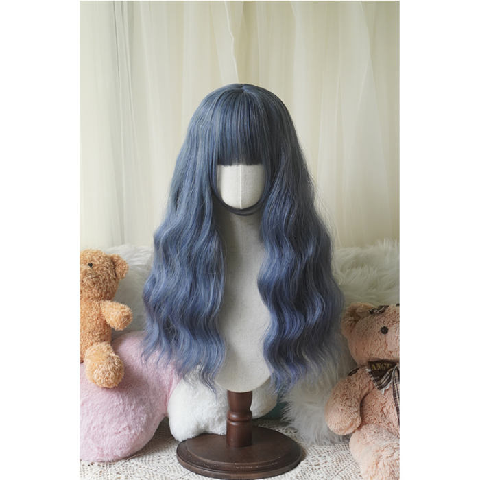 Yuchashui Water Ripple Long Curly Wigs 60cm
