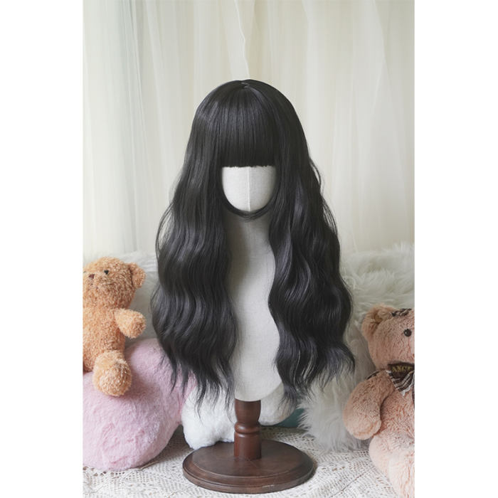 Yuchashui Water Ripple Long Curly Wigs 60cm