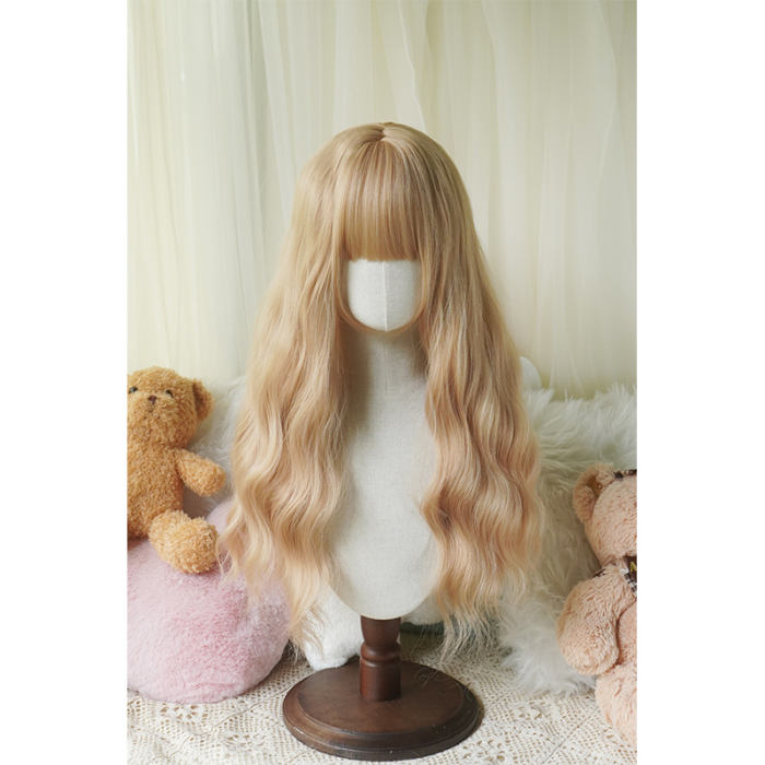 Yuchashui Water Ripple Long Curly Wigs 60cm