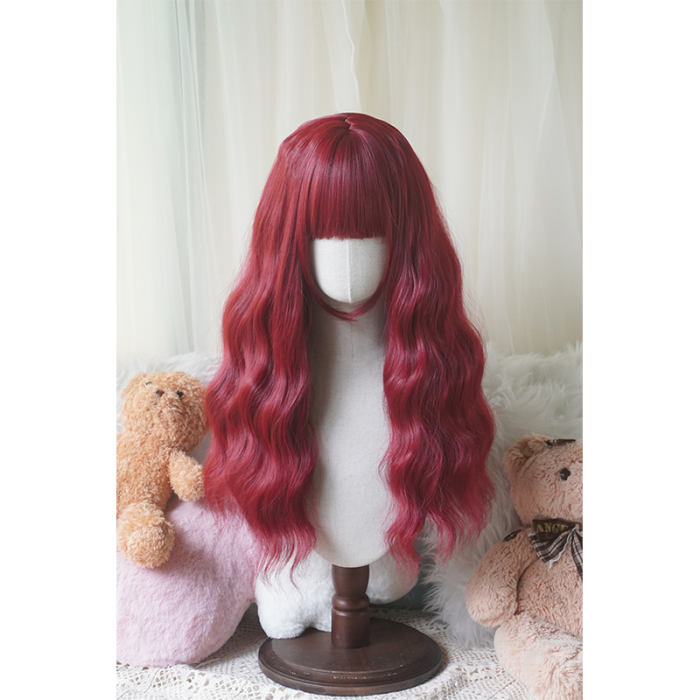 Yuchashui Water Ripple Long Curly Wigs 60cm