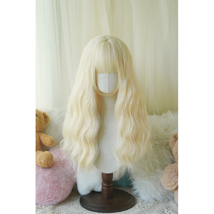 Yuchashui Water Ripple Long Curly Wigs 60cm