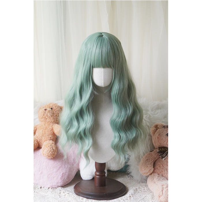 Yuchashui Water Ripple Long Curly Wigs 60cm