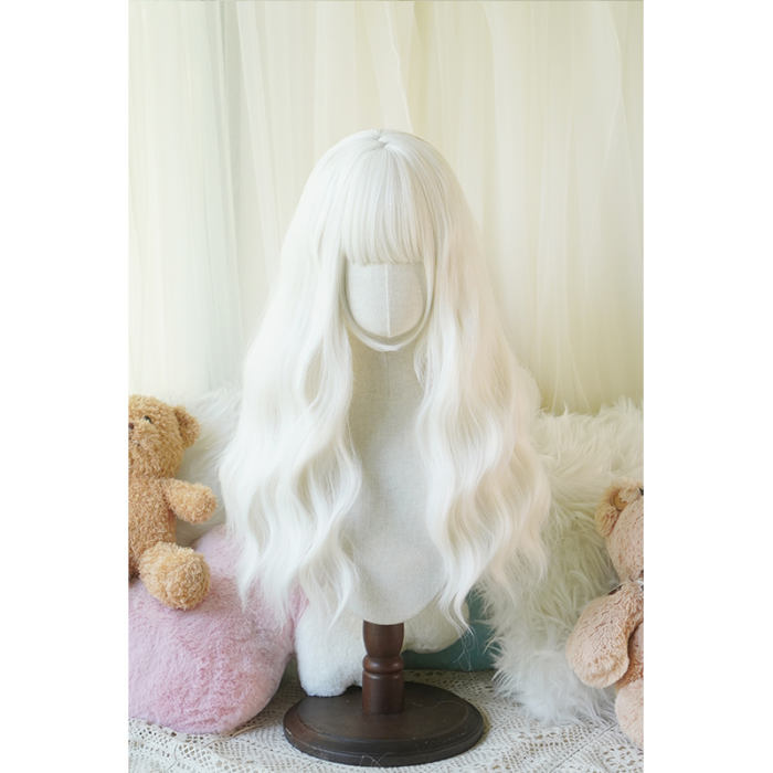 Yuchashui Water Ripple Long Curly Wigs 60cm