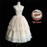 Withpuji Ivory Tower Classic Lolita Dress and Accessories