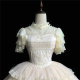Withpuji Ivory Tower Classic Lolita Dress and Accessories