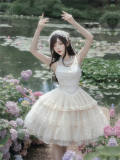 Withpuji Ivory Tower Classic Lolita Dress and Accessories