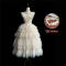 White One Piece Dress + Choker