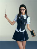 Kyouko & Harry Potter Co-signed College Style Skirt, Blouse and Vest