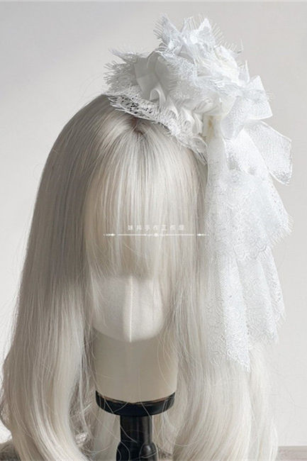 Hand-made Mesh Lace Top Hat