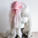 Hand-made Mesh Lace Top Hat